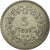Moneda, Francia, Lavrillier, 5 Francs, 1938, Paris, MBC+, Níquel, KM:888