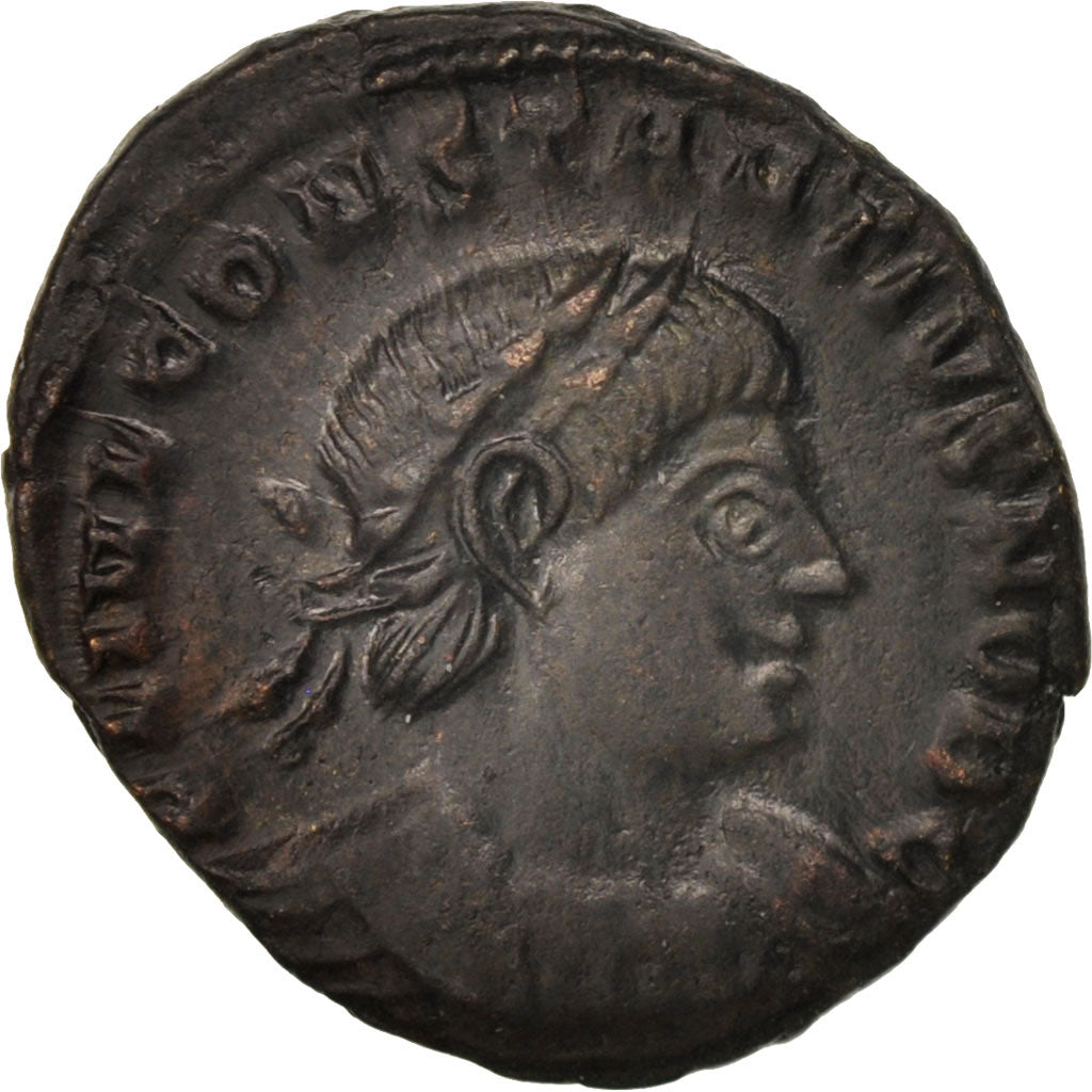 Münze, Constantius II, Follis, Trier, VZ, Bronze, RIC:528
