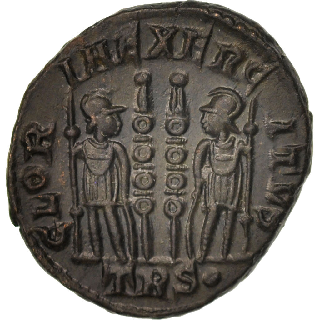 Münze, Constantius II, Follis, Trier, VZ, Bronze, RIC:528