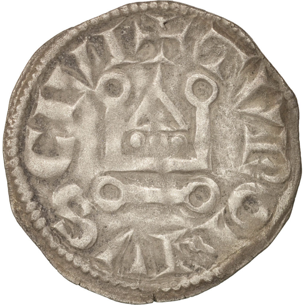 France, Louis VIII or Louis IX, Denier Tournois, AU(50-53), Silver, Duplessy:188