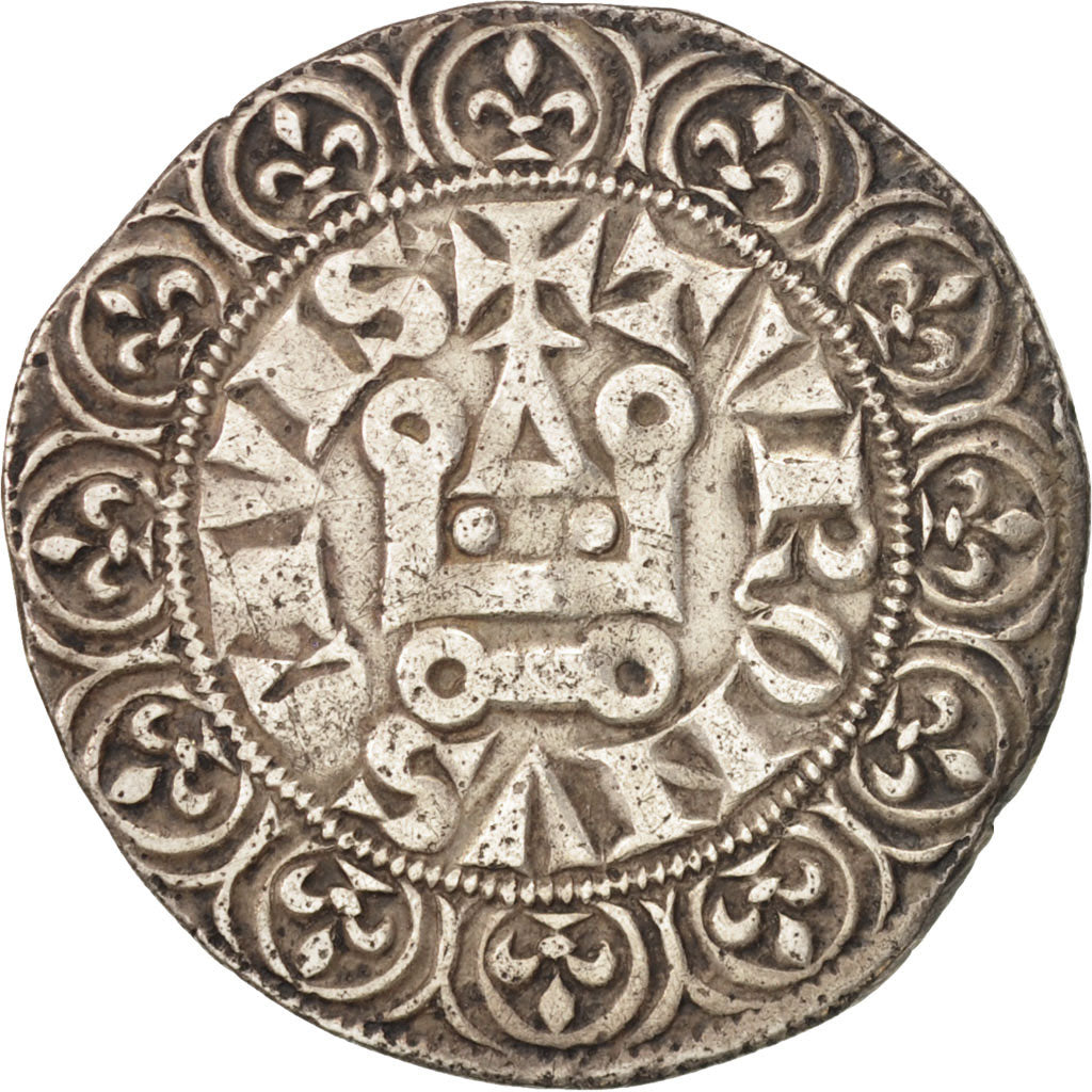 Coin, France, Philip IV, Gros Tournois, EF(40-45), Silver, Duplessy:214