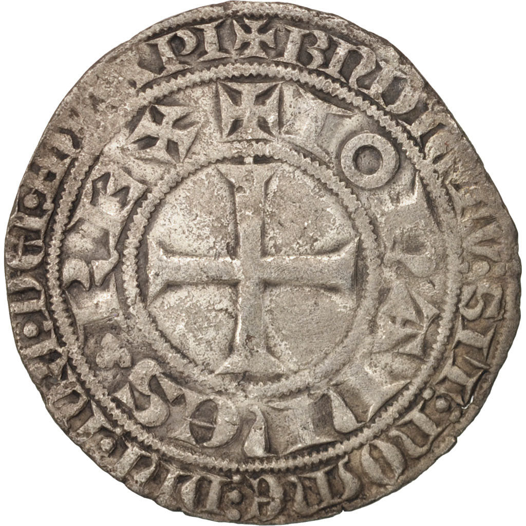 Coin, France, Jean II le Bon, Gros Tournois, EF(40-45), Silver, Duplessy:313