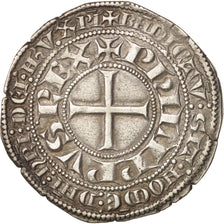 France, Philip IV, Gros Tournois à l'O rond, SUP, Argent, Duplessy:213