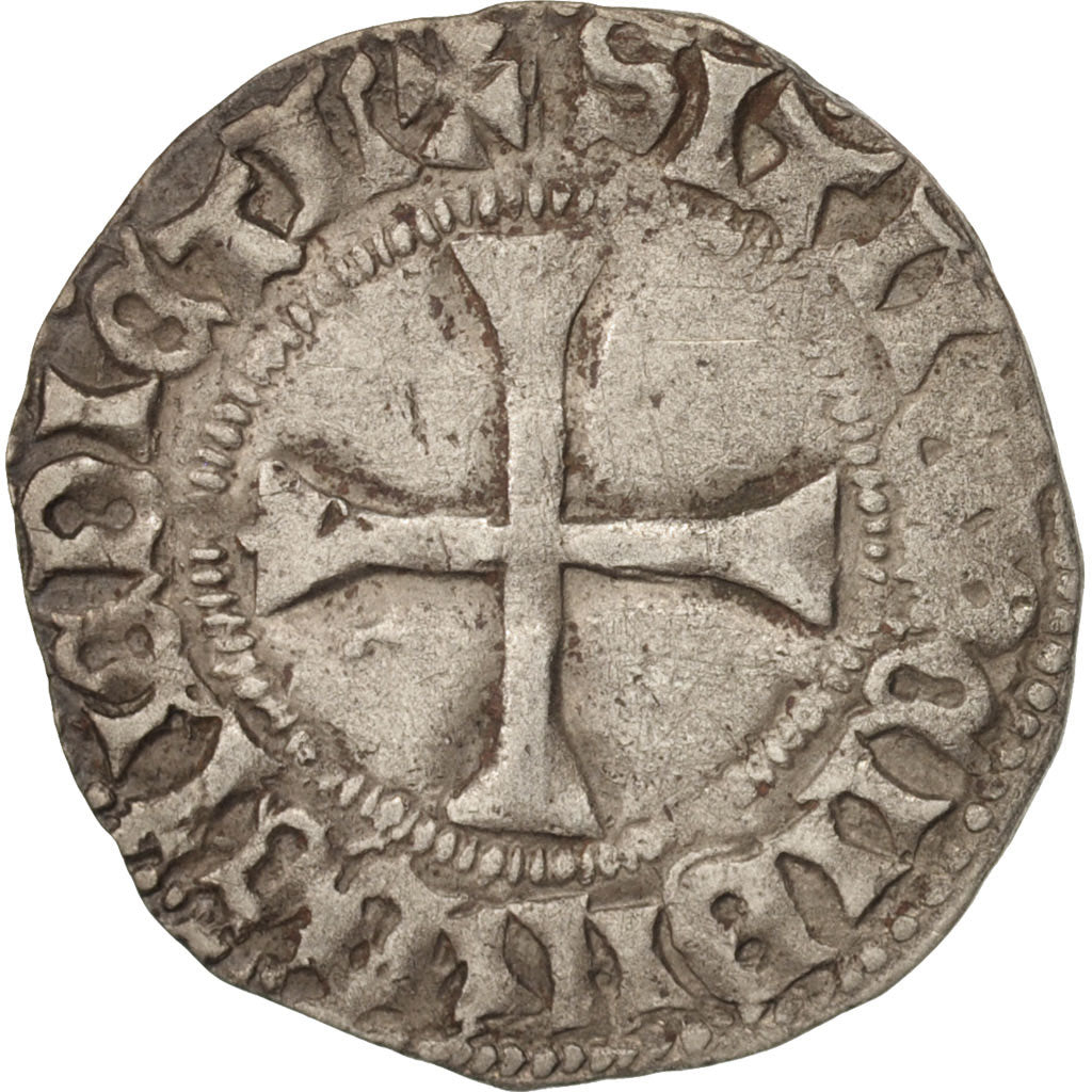 Francia, Charles VII, Petit Blanc au K, Loches, MBC, Duplessy:475