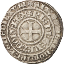 Francia, Charles VI, Gros aux lis, 1380-1422, Tournai, Vellón, MBC