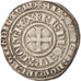 France, Charles VI, Gros aux lis, 1380-1422, Tournai, Billon, TTB, Duplessy:384