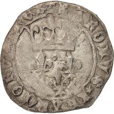 Coin, France, Charles VII, Blanc, La Rochelle, EF(40-45), Billon, Duplessy:466A