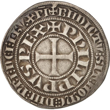France, Philip IV, Gros Tournois à l'O rond, EF(40-45), Silver, Duplessy:213