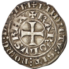 France, Charles IV, Maille Blanche, AU(50-53), Silver, Duplessy:243A