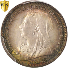 Great Britain, Victoria, 3 Pence, 1900, PCGS, PL67+, MS(65-70), Silver, KM:777