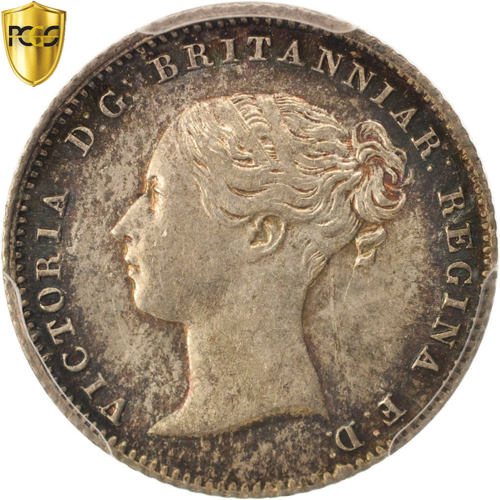 Coin, Great Britain, Victoria, 4 Pence, Groat, 1855, PCGS, MS64, MS(64), Silver