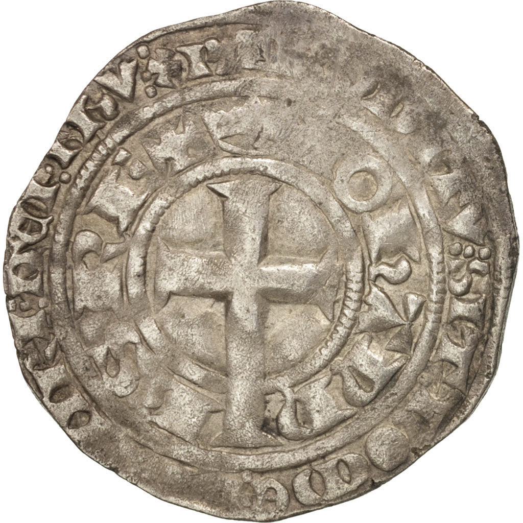 France, Jean II le Bon, Gros à la queue, VF(30-35), Billon, Duplessy:300B
