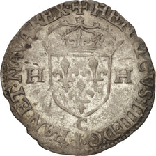 Coin, France, Henri IV, Douzain, 1594, Saint Lô, EF(40-45), Billon
