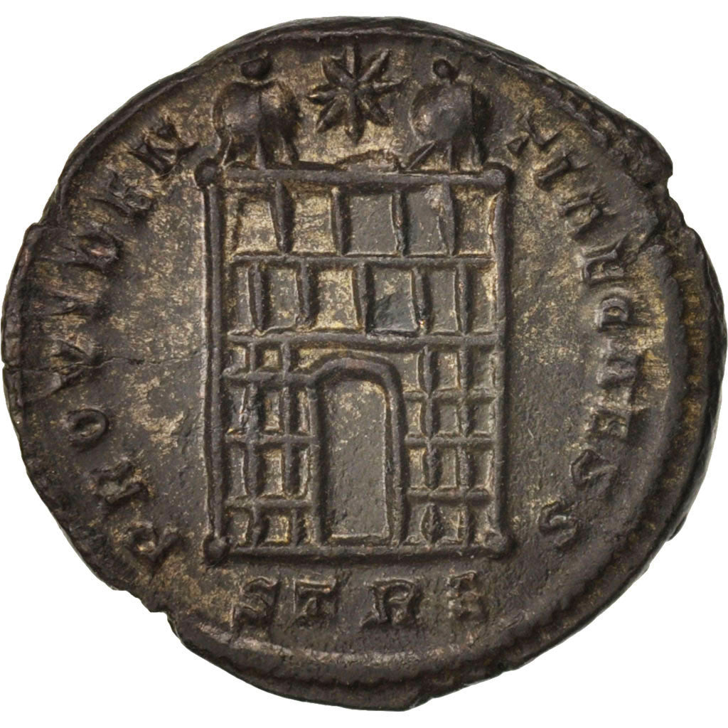 Coin, Constantine II, Follis, Trier, MS(63), Bronze, RIC:505