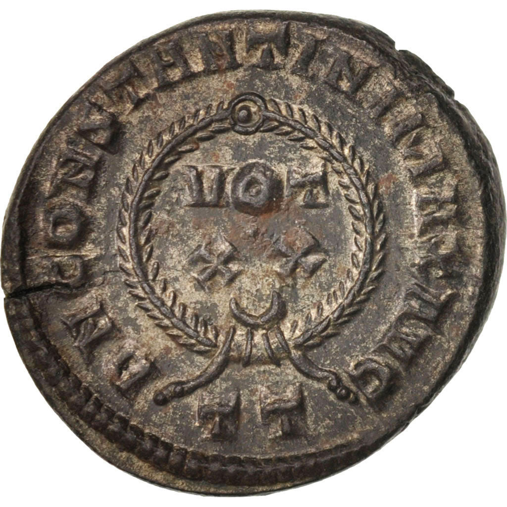 Coin, Constantine I, Follis, Ticinum, MS(65-70), Bronze, RIC:167
