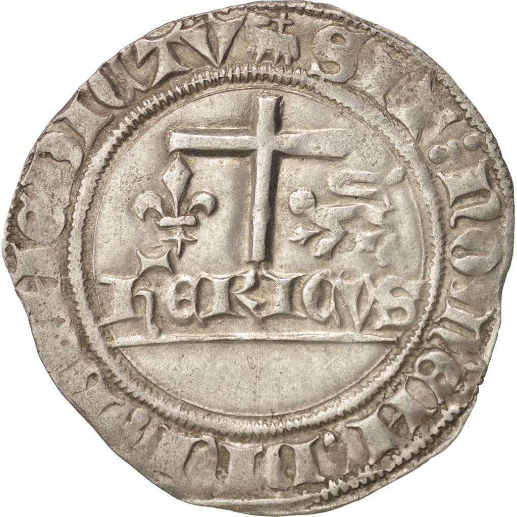 Coin, France, Blanc aux Écus, Amiens, AU(50-53), Billon, Duplessy:445