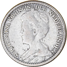 Coin, Netherlands, Wilhelmina I, 25 Cents, 1910, Utrecht, VF(30-35), Silver
