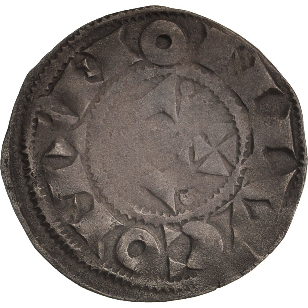 Bourbonnais, Seigneurie de Montluçon, Denarius, VF(30-35), Silver, Boudeau:367