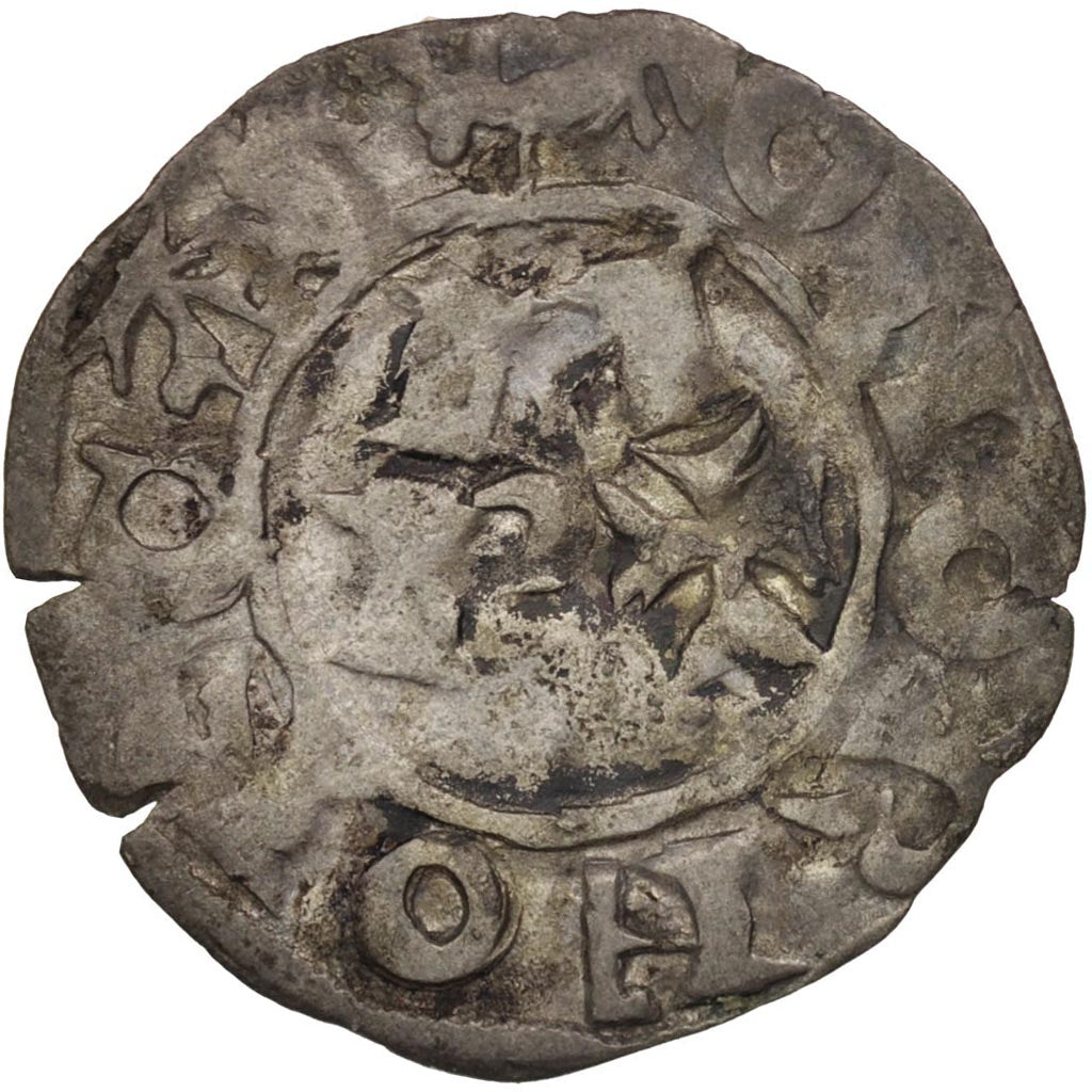 Béarn, Jean de Grailly, Denarius, SS, Silber, Boudeau:527