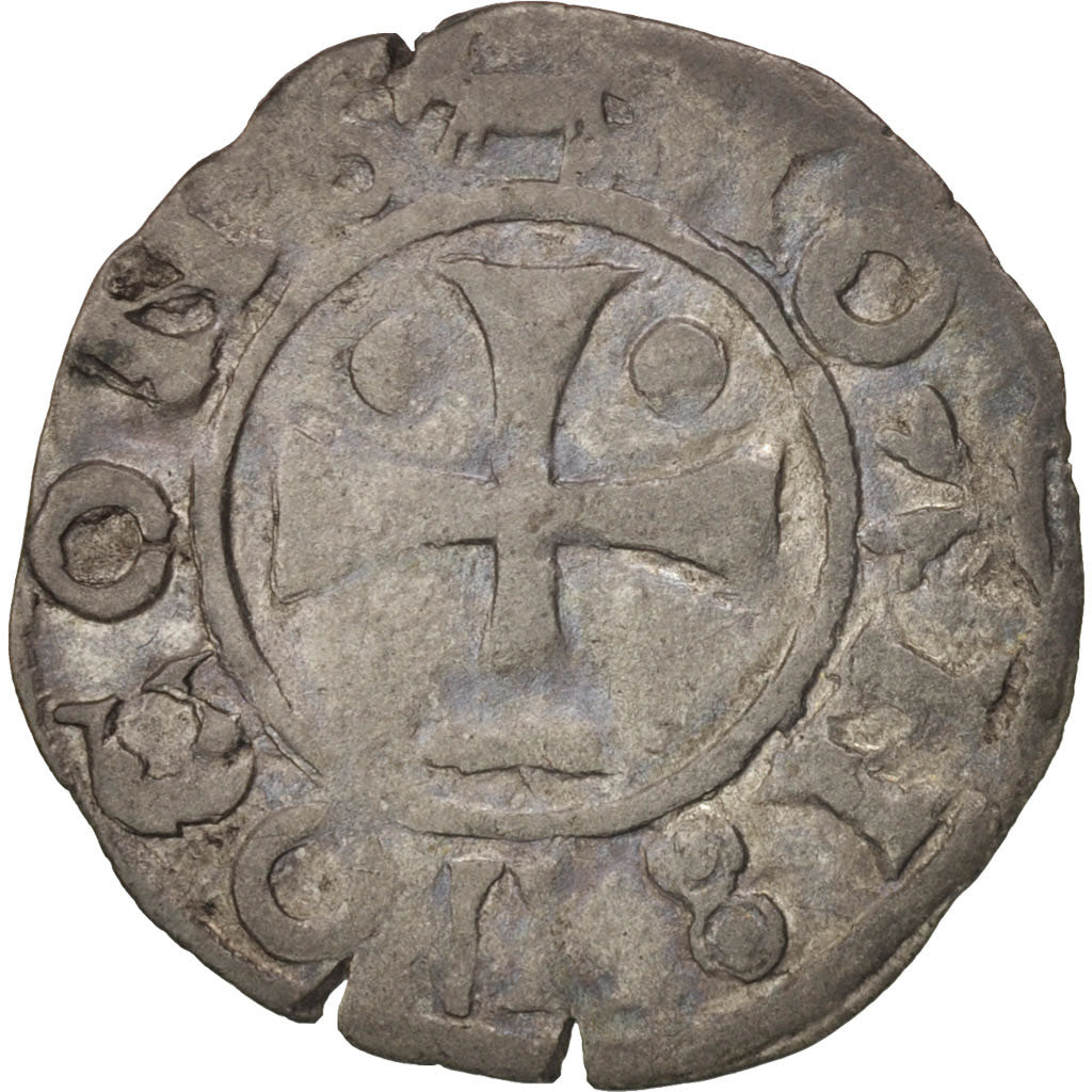 Béarn, Jean de Grailly, Denarius, SS, Silber, Boudeau:527