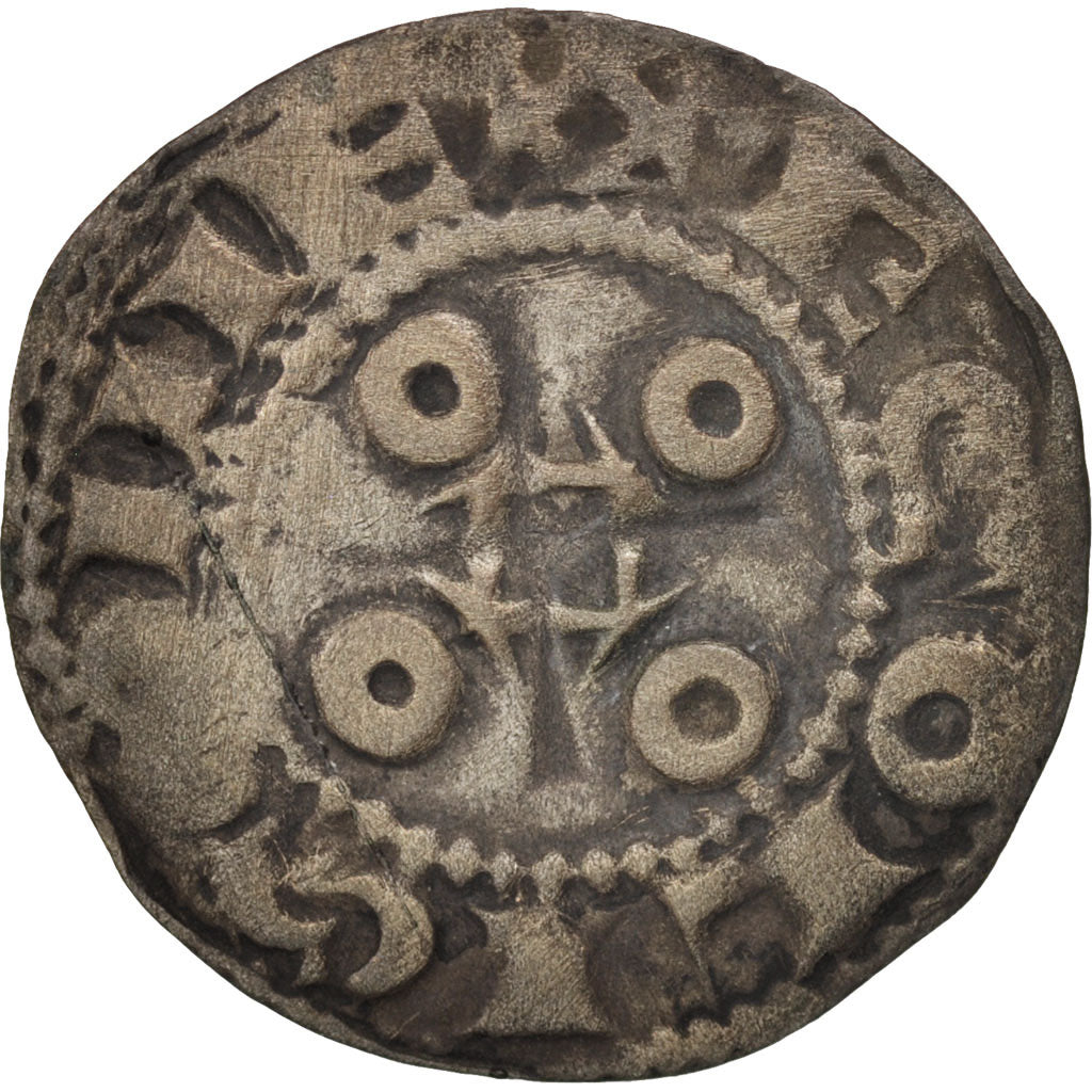 Comté d'Angoulême, Denarius in the name of Louis IV d'Outremer, VF(30-35)