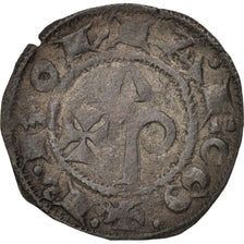 Languedoc, Vicomté d'Albi, Raymond VII & l'évêque Durand, Denier, TTB+, Argent