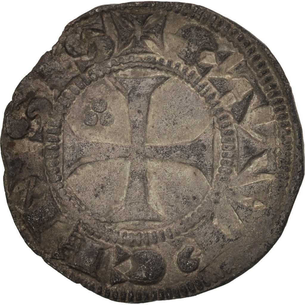 Moneta, Francia, Languedoc, Obol, BB+, Argento, Boudeau:780