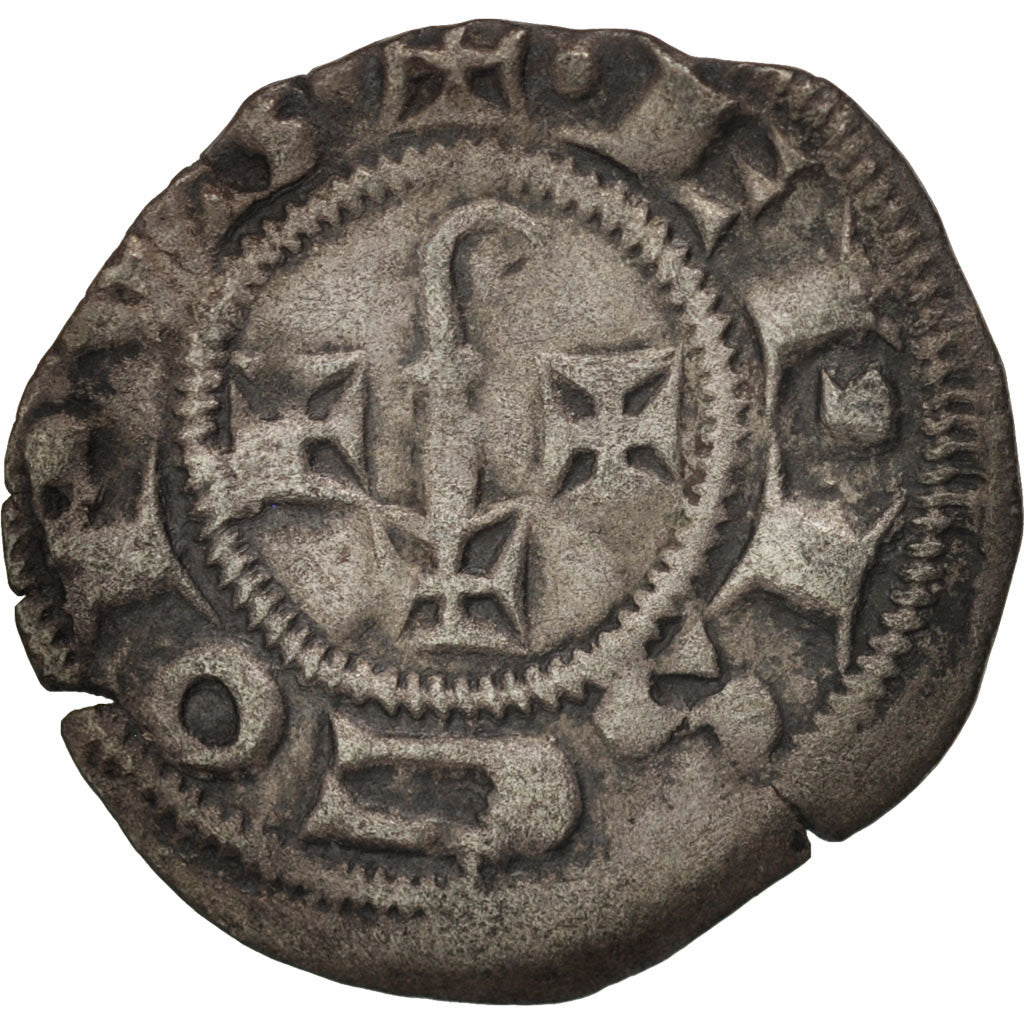 Coin, France, Languedoc, Obol, AU(50-53), Silver, Boudeau:780