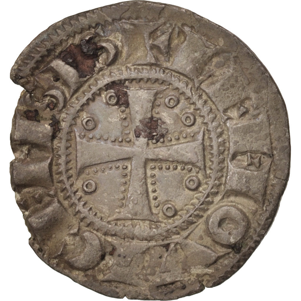Coin, France, Denarius, Limoges, AU(50-53), Silver, Boudeau:392