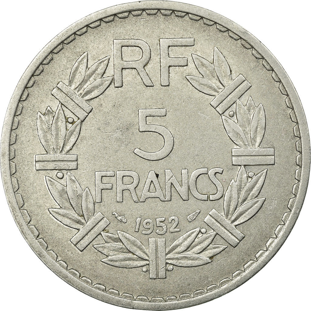 Munten, Frankrijk, Lavrillier, 5 Francs, 1952, Paris, PR, Aluminium, KM:888b.1