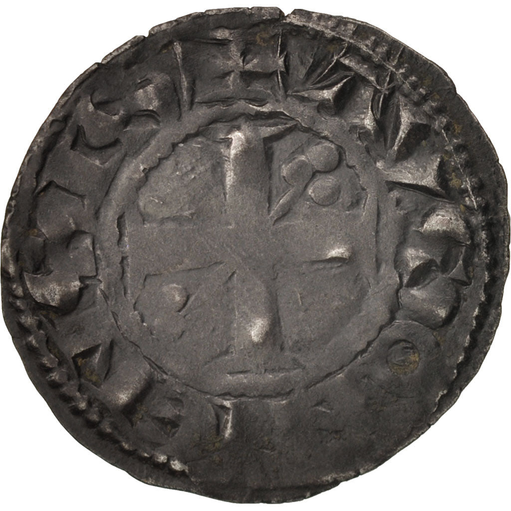 Coin, France, Bourgogne, Denarius, Auxonne, VF(30-35), Silver, Boudeau:1214
