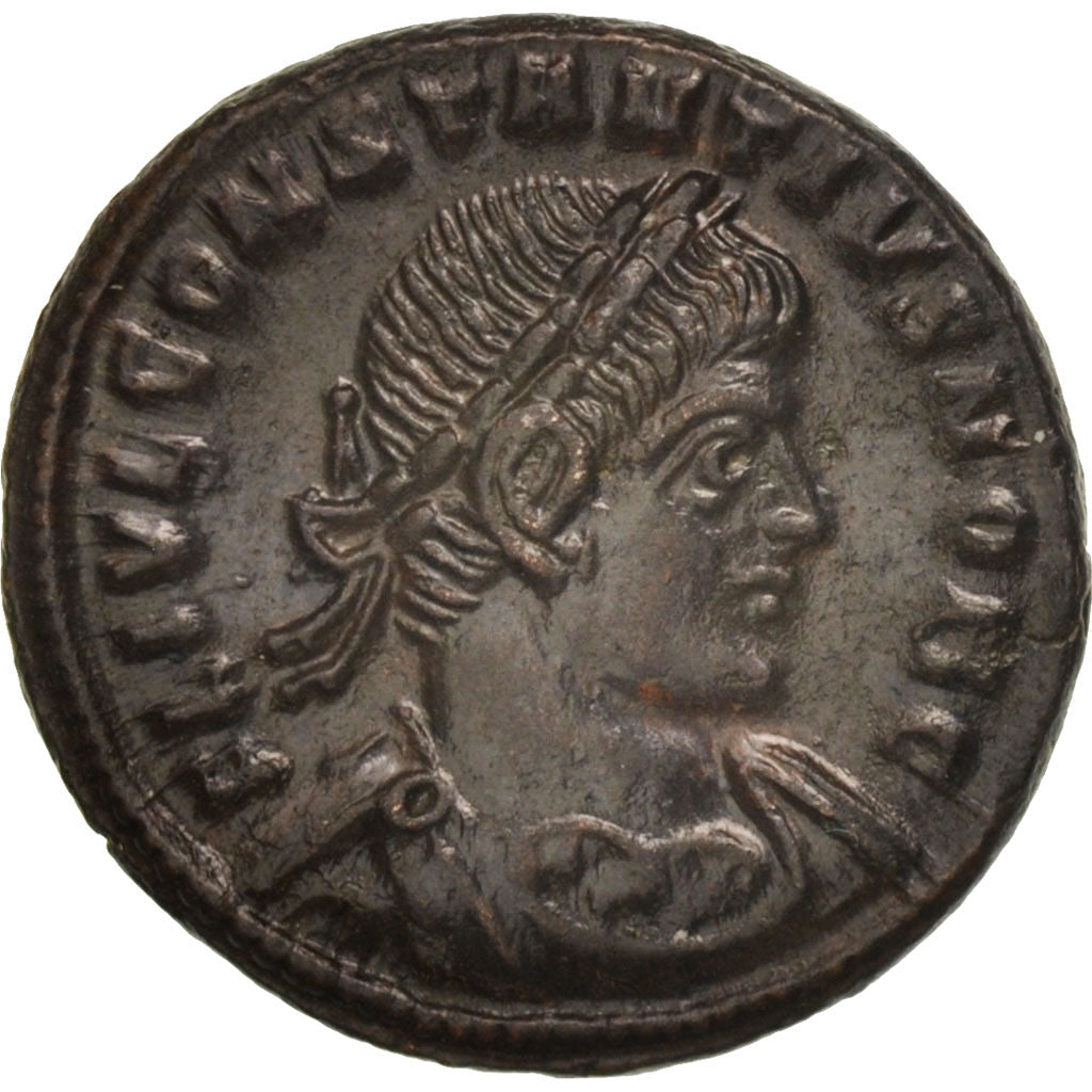 Coin, Constantius II, Follis, Arles, MS(63), Bronze, RIC:372