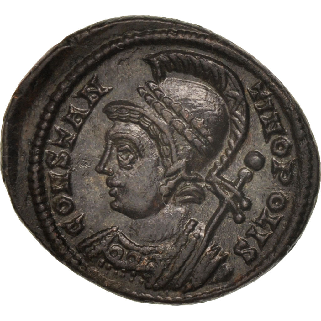 Coin, City Commemoratives, Follis, Lyons, MS(60-62), Bronze, RIC:246