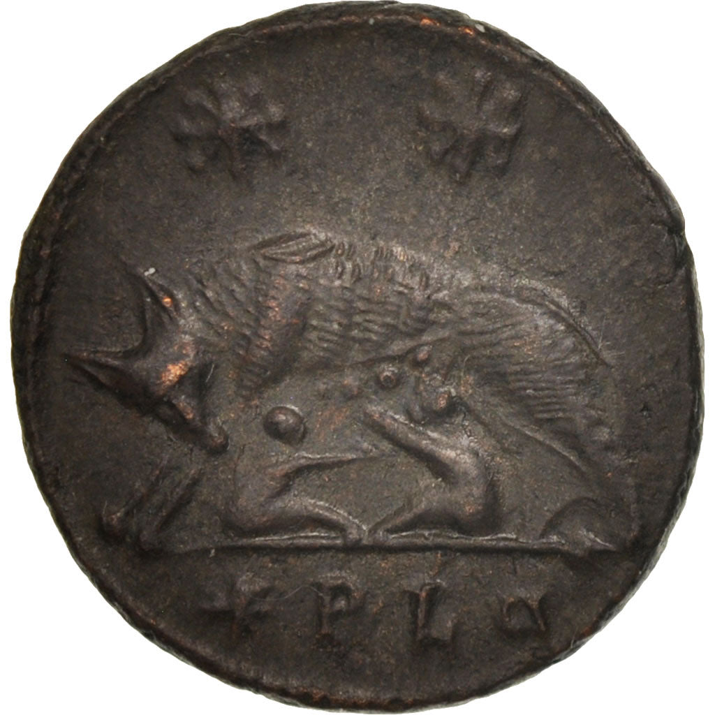 Coin, City Commemoratives, Follis, Lyons, MS(60-62), Bronze, RIC:267