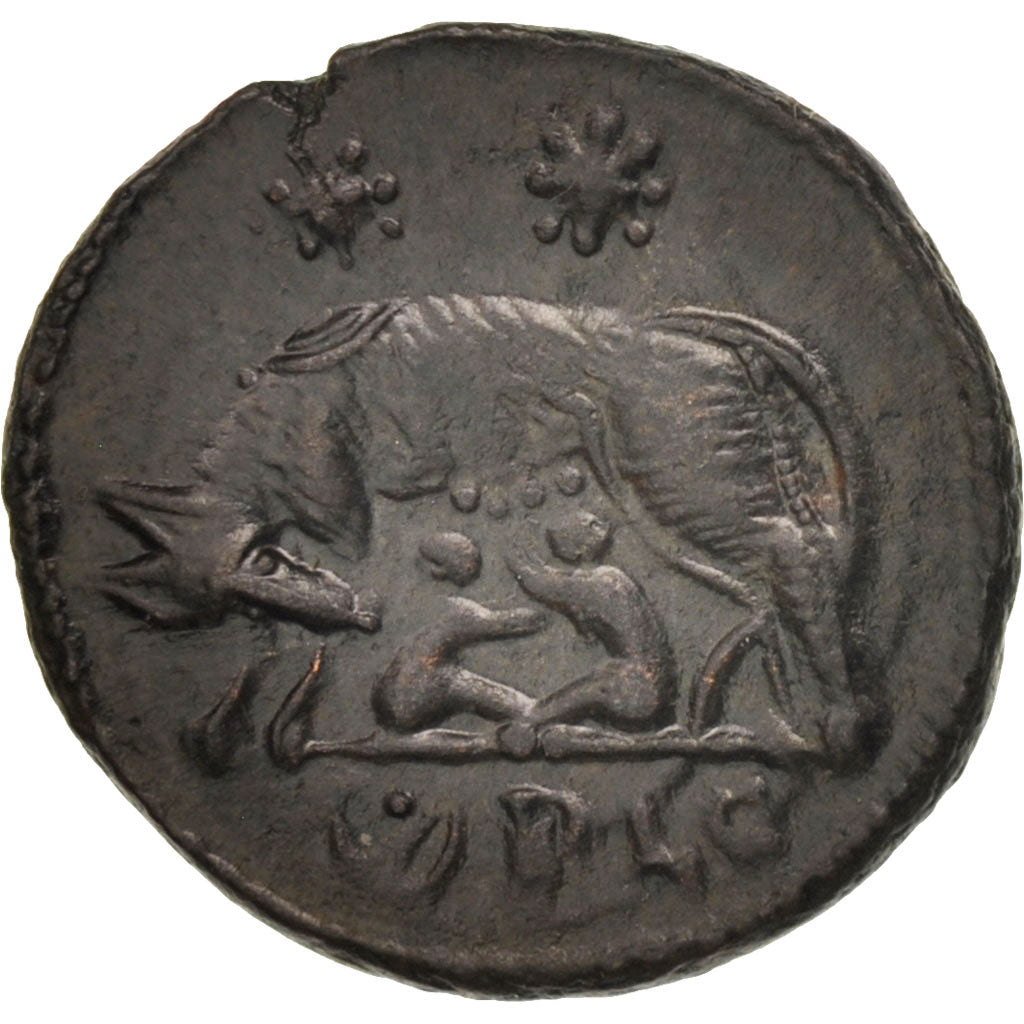 Coin, City Commemoratives, Follis, Lyons, MS(60-62), Bronze, RIC:257