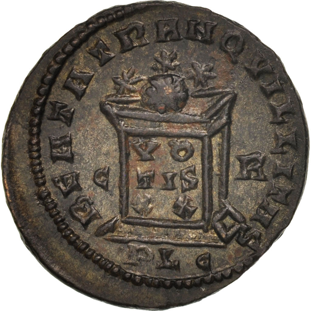 Coin, Crispus, Follis, Lyons, MS(63), Bronze, RIC:133