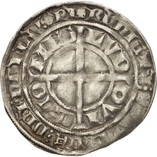 Munten, Frankrijk, Vlaanderen, Louis II, Gros, FR+, Zilver, Boudeau:2230
