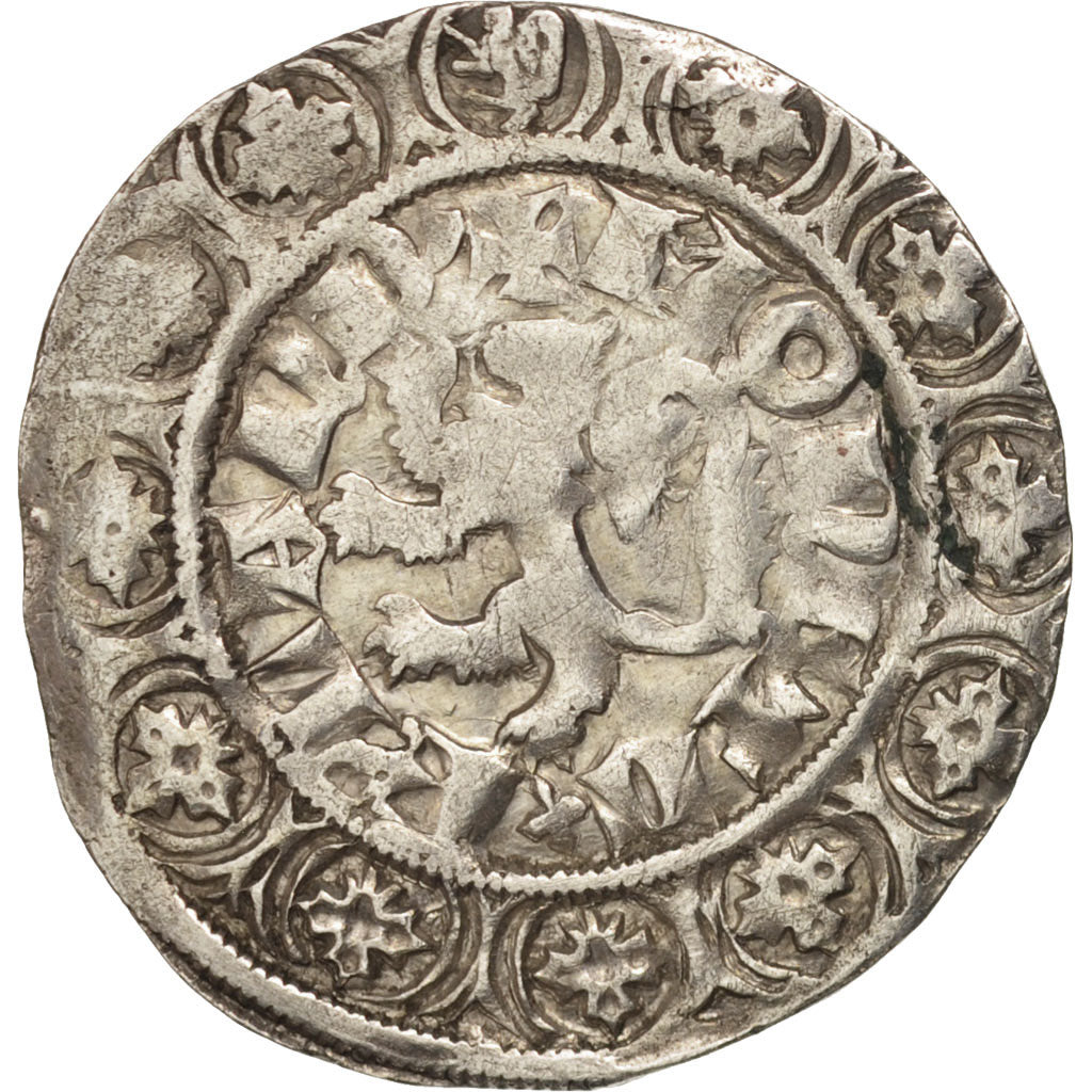 Munten, Frankrijk, Vlaanderen, Louis II, Gros, FR+, Zilver, Boudeau:2230
