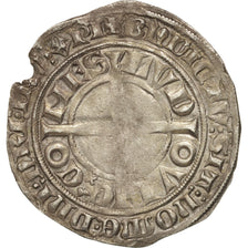 France, FLANDERS, Louis II de Male, Gros au lion, VF(20-25), Boudeau:2230