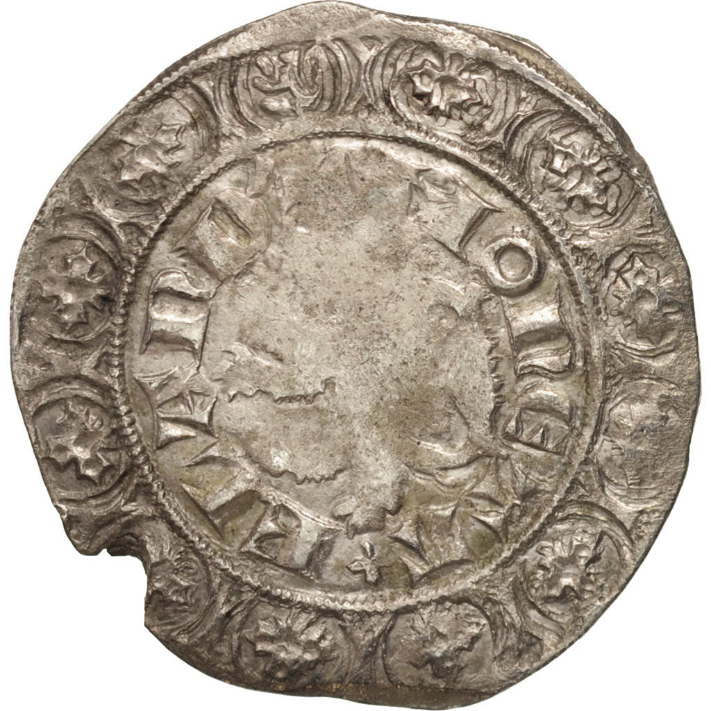 France, FLANDERS, Louis II de Male, Gros au lion, VF(20-25), Boudeau:2230