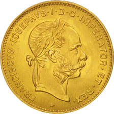 Coin, Austria, Franz Joseph I, 4 Florin 10 Francs, 1892, MS(63), Gold, KM:2260