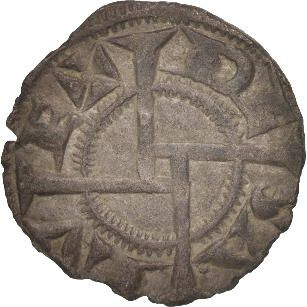 Moneda, Francia, Languedoc, Denarius, MBC, Plata, Boudeau:759