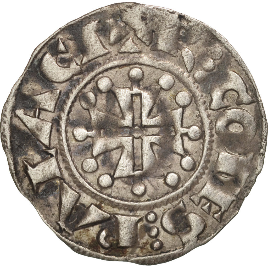 Coin, France, Provence, Denarius, EF(40-45), Silver, Boudeau:787