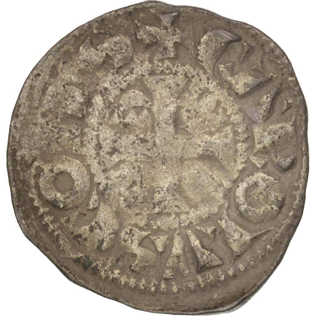 Coin, France, Anjou, Obol, VF(30-35), Silver, Boudeau:157