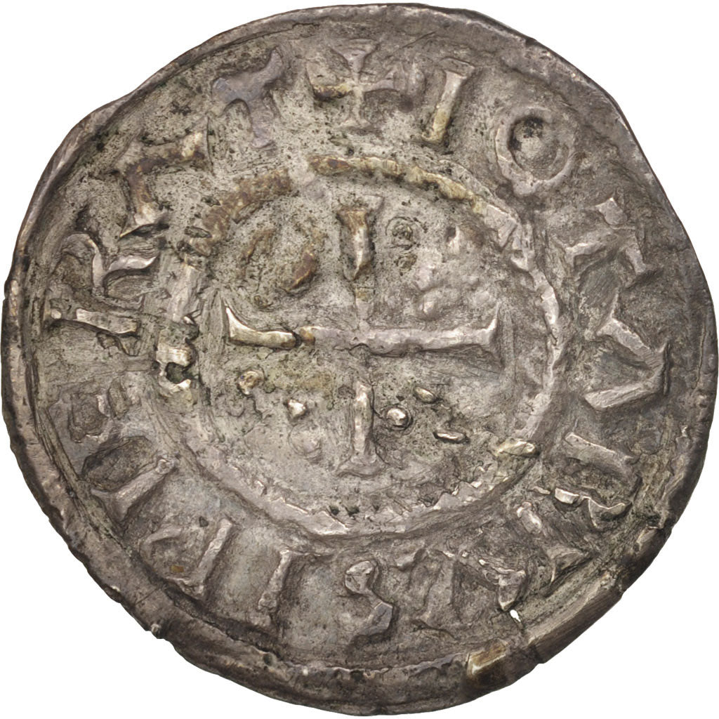 France, Carolingiens, Lothaire Ier, Denier, Dorestad, TTB, Depeyrot:419var