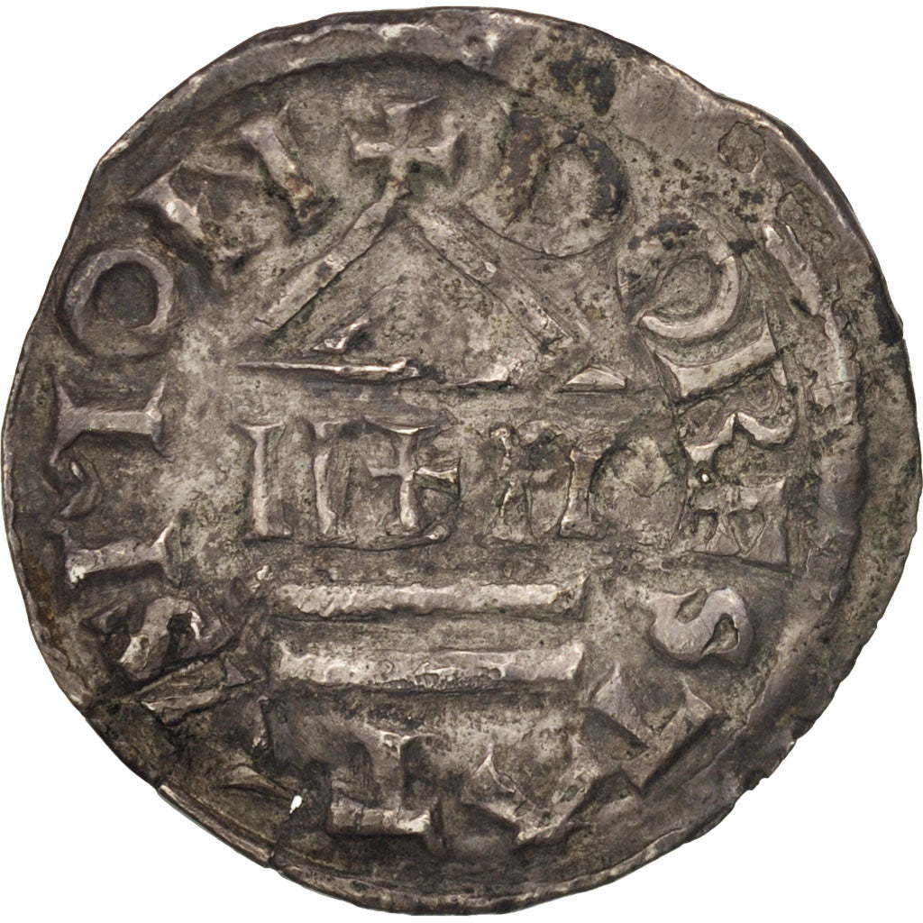 France, Carolingiens, Lothaire Ier, Denier, Dorestad, TTB, Depeyrot:419var