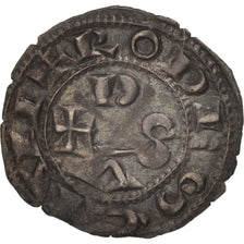 Languedoc, Comté de Rodez, Hugues II & III, Obol, AU(50-53), Silver, Boudeau:768
