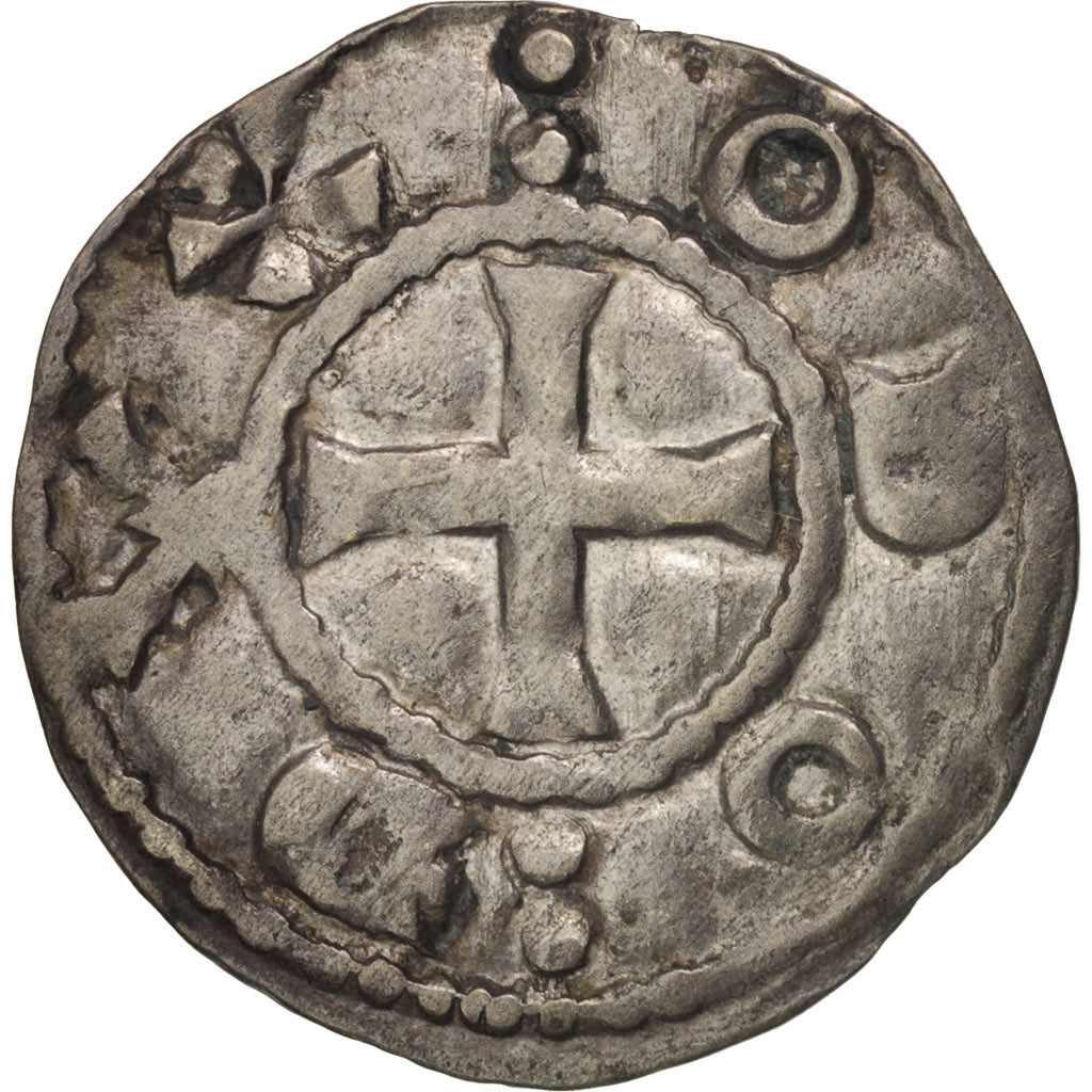 Berry, Seigneurie de Déols, Eudes l'ancien, Denarius, EF(40-45), Boudeau:271