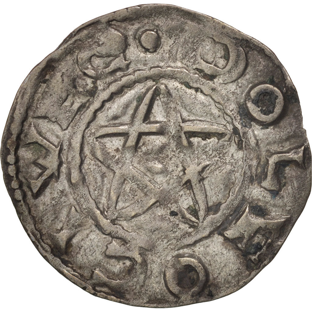 Berry, Seigneurie de Déols, Eudes l'ancien, Denarius, EF(40-45), Boudeau:271
