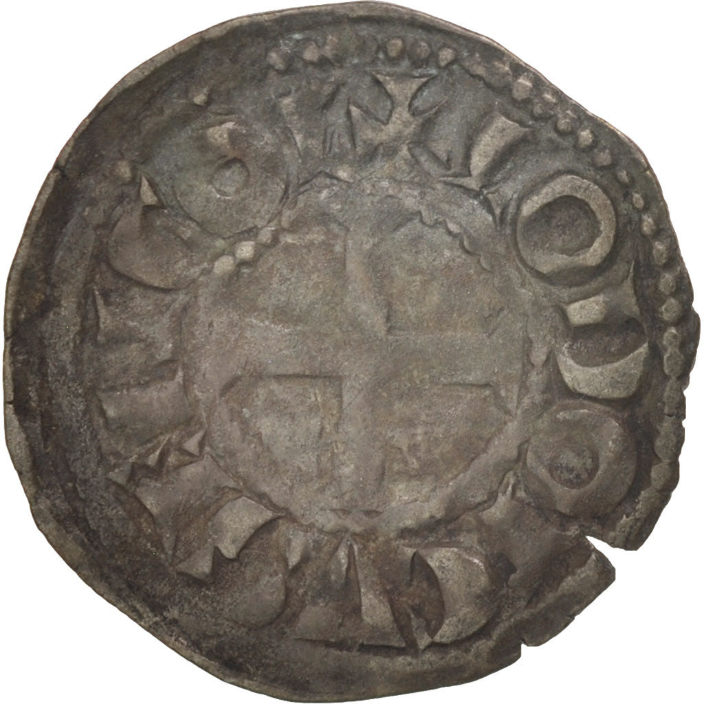 Coin, France, La Marche, Obol, VF(30-35), Silver, Boudeau:439